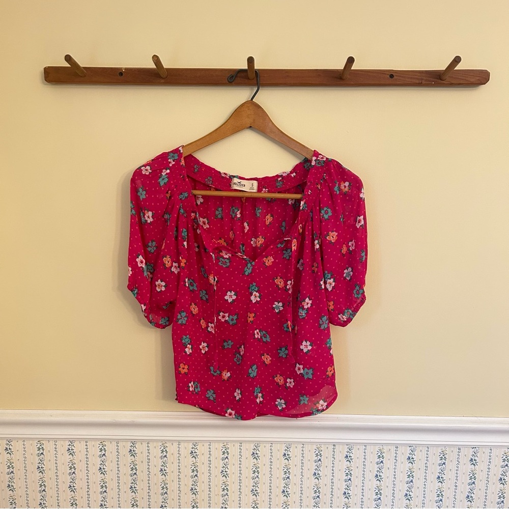 Hollister Floral Blouse Top